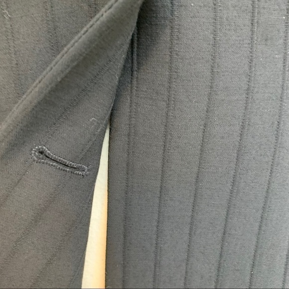 Escada Margaretha Ley Black 2 Piece Striped Wool Pants/Jacket Suit EU 38 US 6/8 - Picture 15 of 17